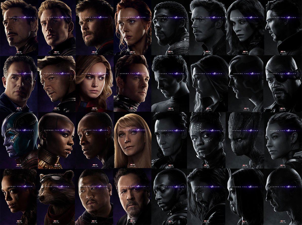 new ‘avengers: endgame’ character posters confirm who got dusted and who didn’t in thanos’ snap