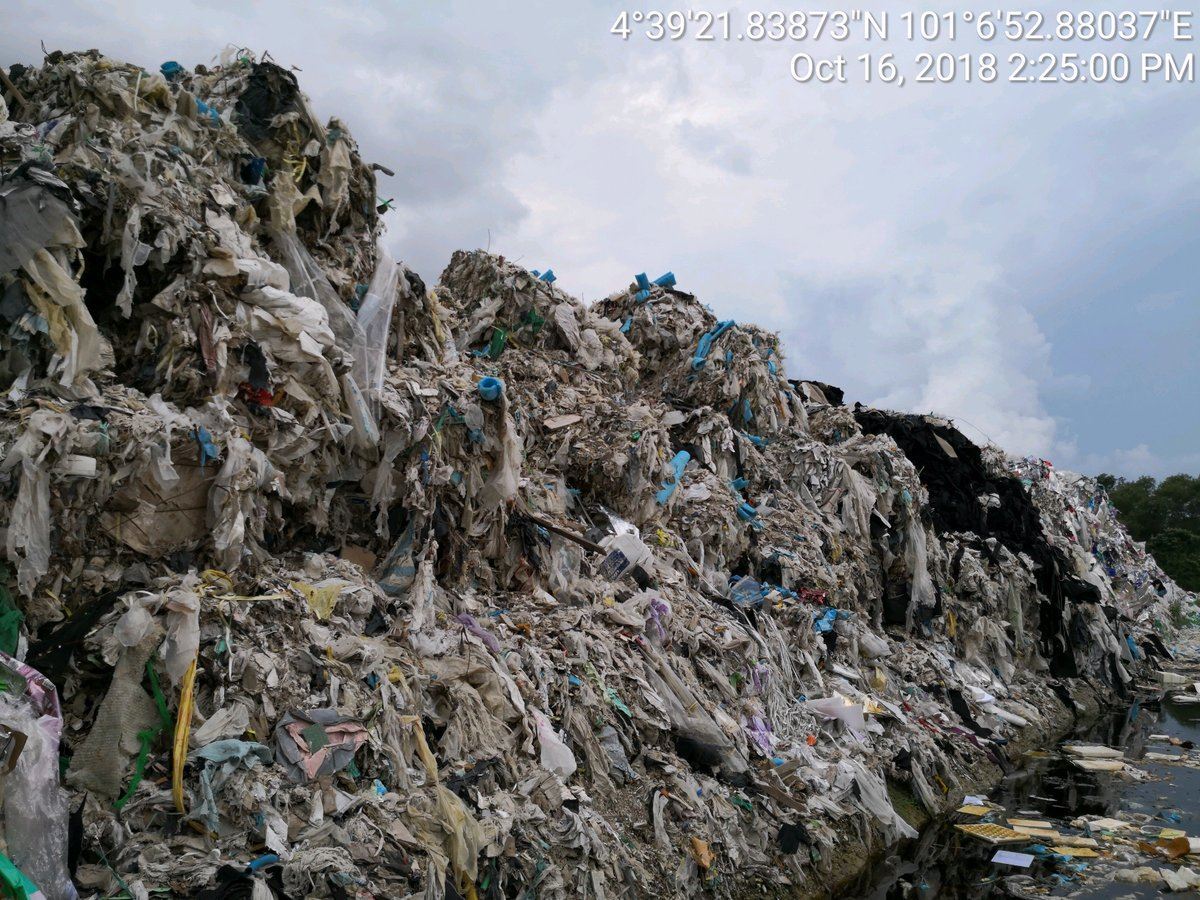 shocking 6-meter-tall plastic waste from uk supermarkets discovered in ipoh
