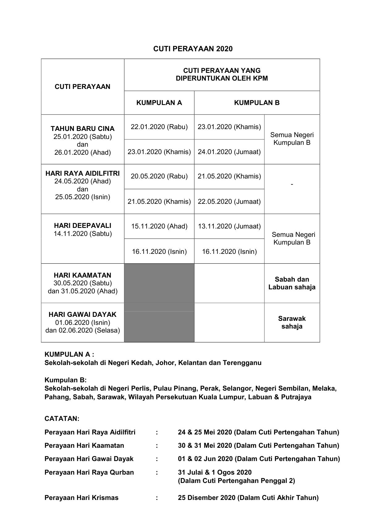 the 2020 school schedule is out and you can look forward to 75 days of holiday!
