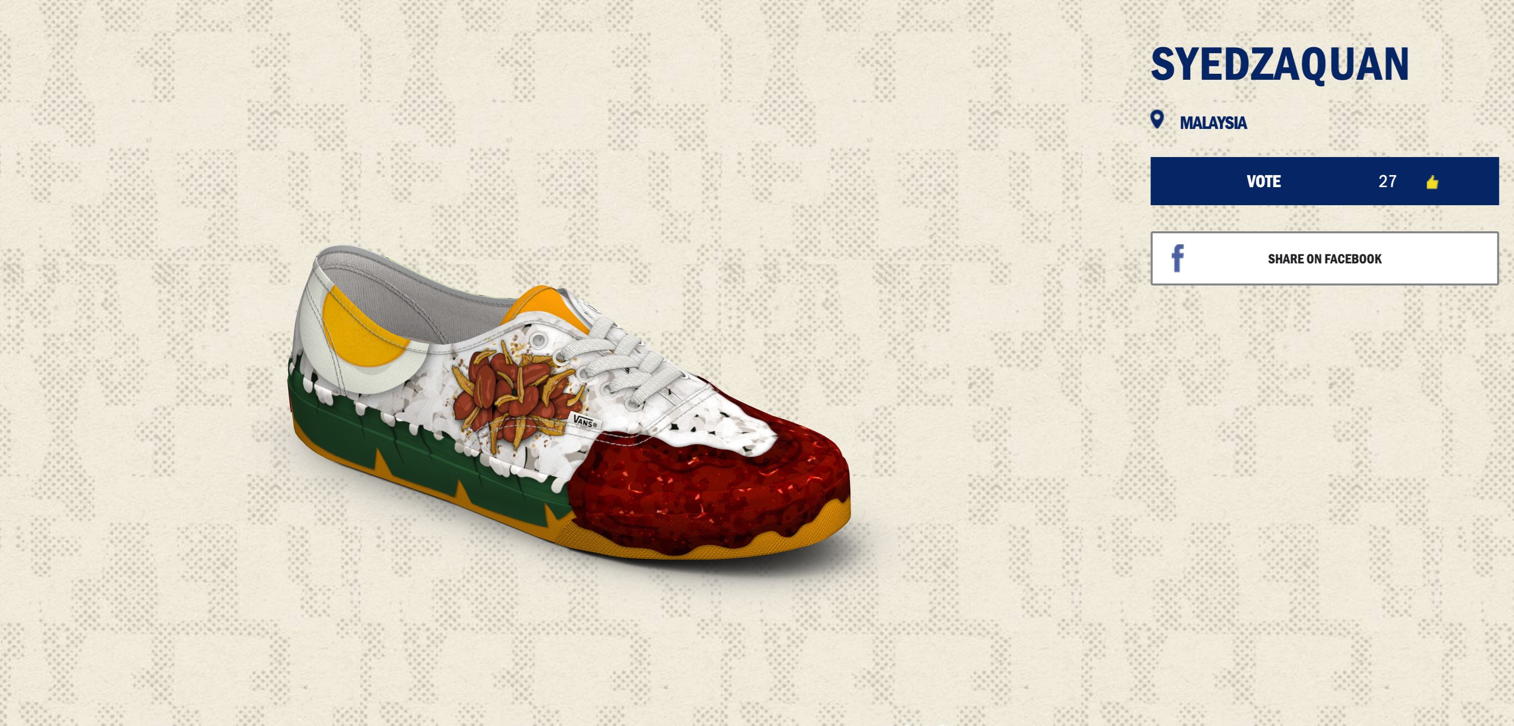 msians design nasi lemak sneakers and it might be selected as the official design!
