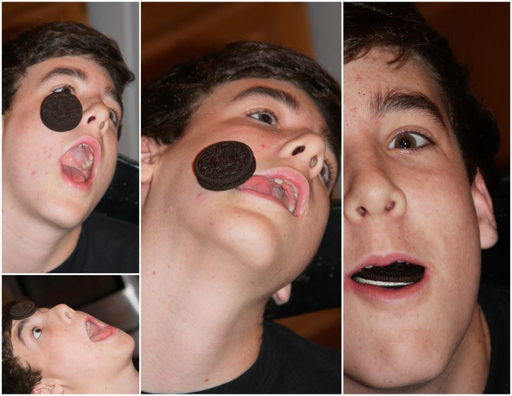 man sets new guinness record for moving cookie from forehead to mouth