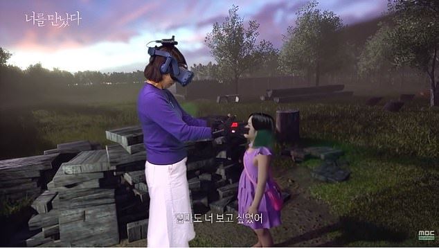 grieving mother reunited with deceased daughter through vr