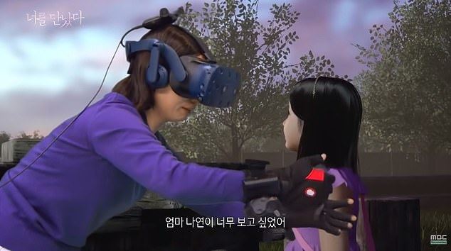grieving mother reunited with deceased daughter through vr