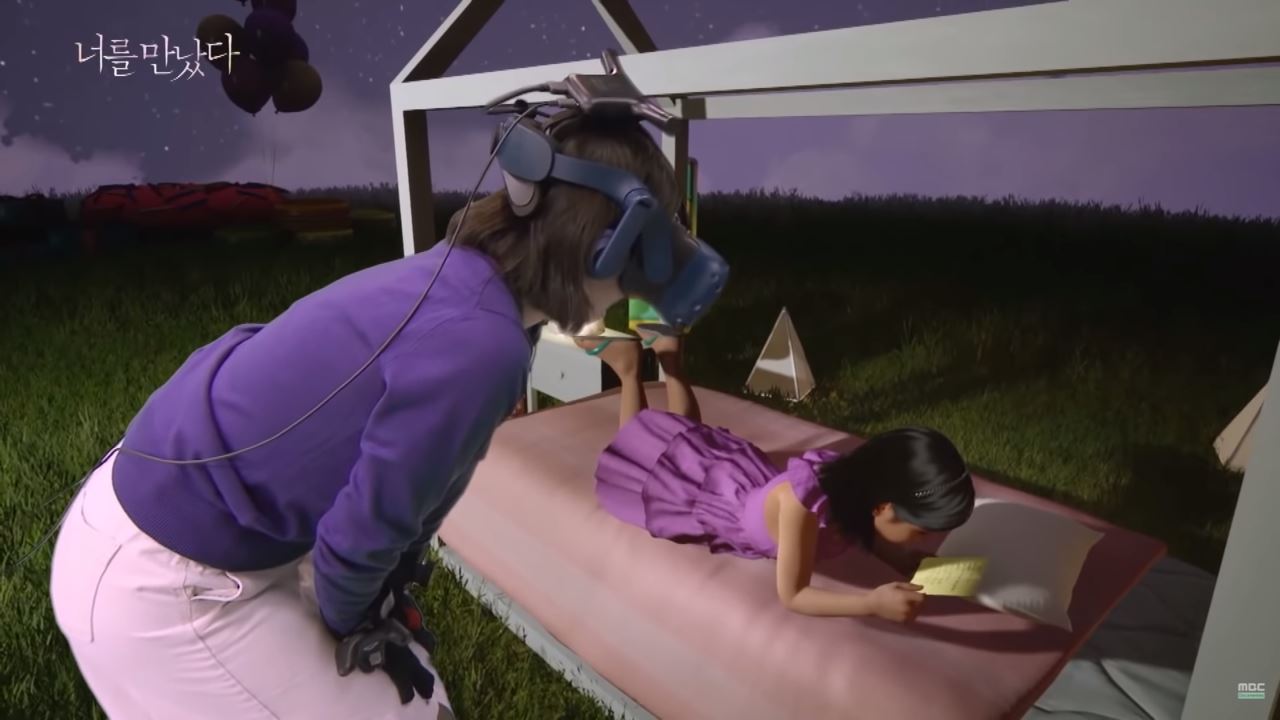 grieving mother reunited with deceased daughter through vr