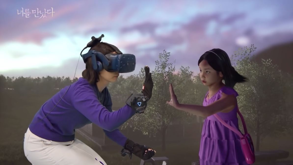 grieving mother reunited with deceased daughter through vr