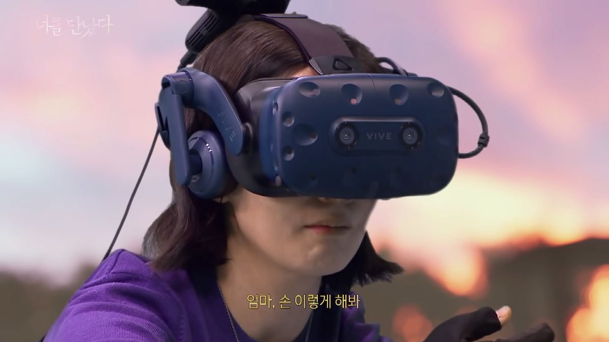 grieving mother reunited with deceased daughter through vr