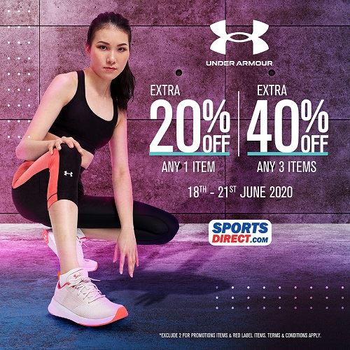 score up to 40% off under armour products at sports direct in this 4-day sale!