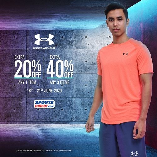 score up to 40% off under armour products at sports direct in this 4-day sale!
