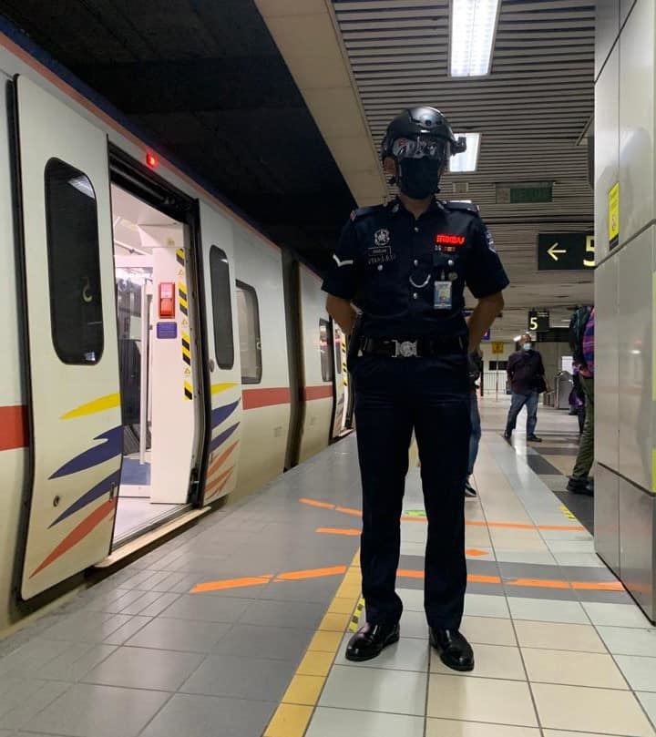 malaysians are loving ktmb auxiliary police