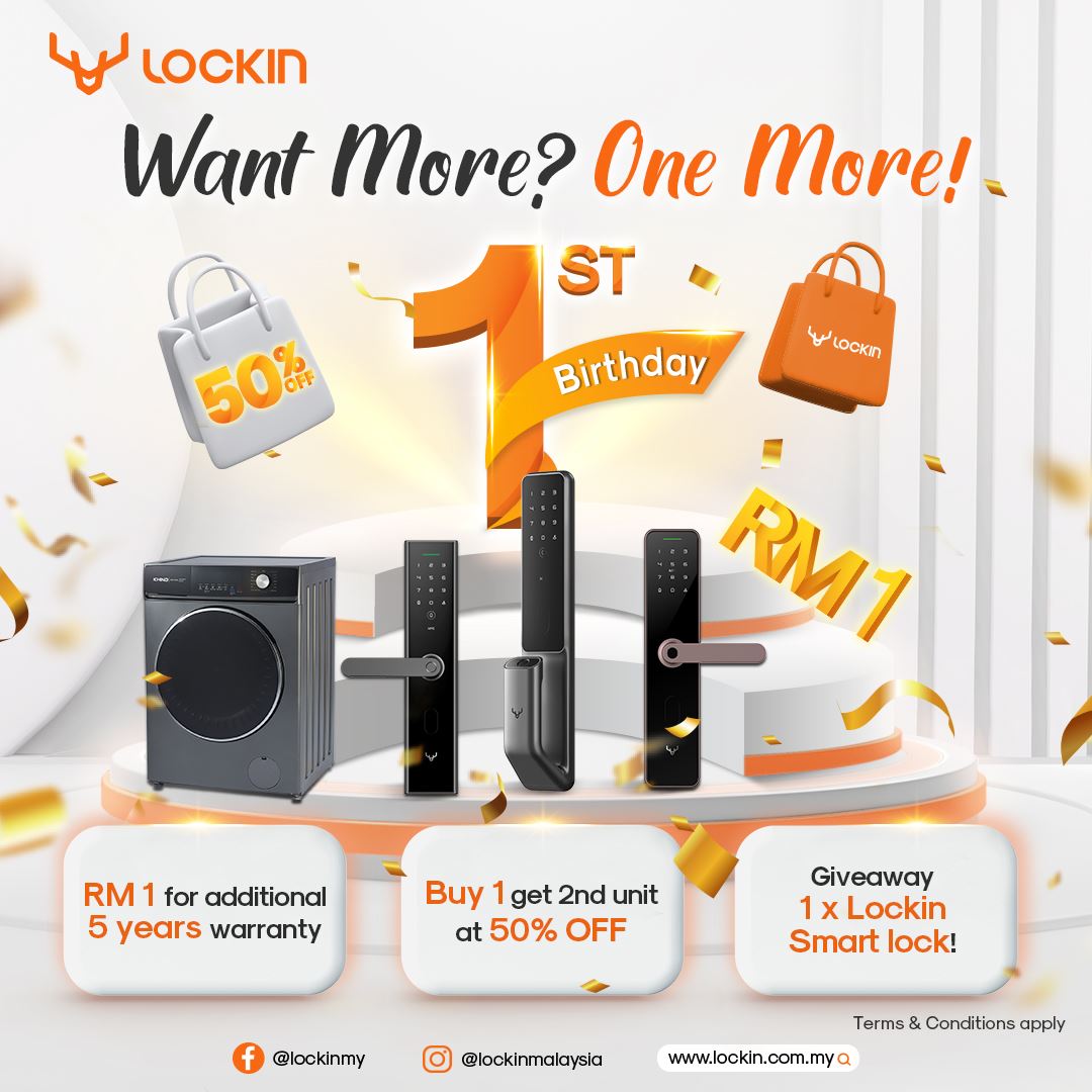 Lockin Malaysia smart digital door lock promotion