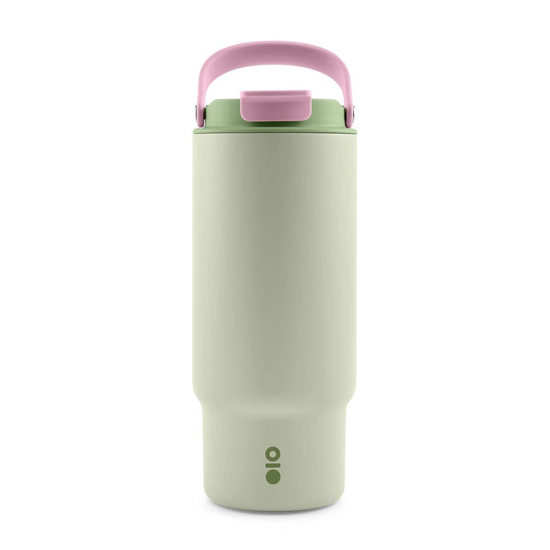 A green Montigo roamer tumbler