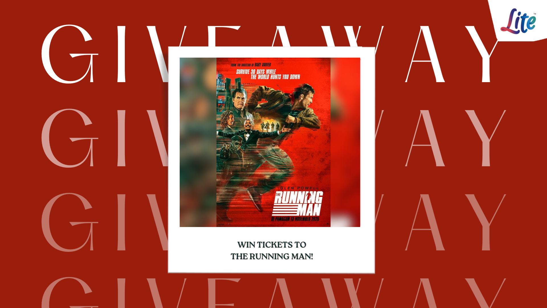 Win Tickets To THE RUNNING MAN