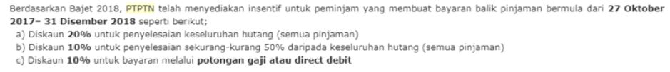 ptptn borrowers, you can’t escape repayments anymore (if pgb happens)