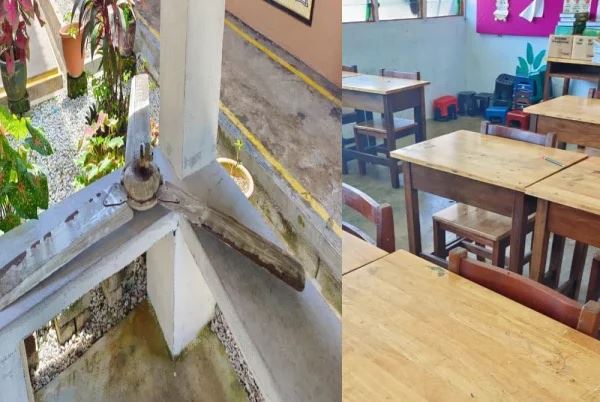 霹雳学校天花板风扇直坠教室! 砸中4名女学生