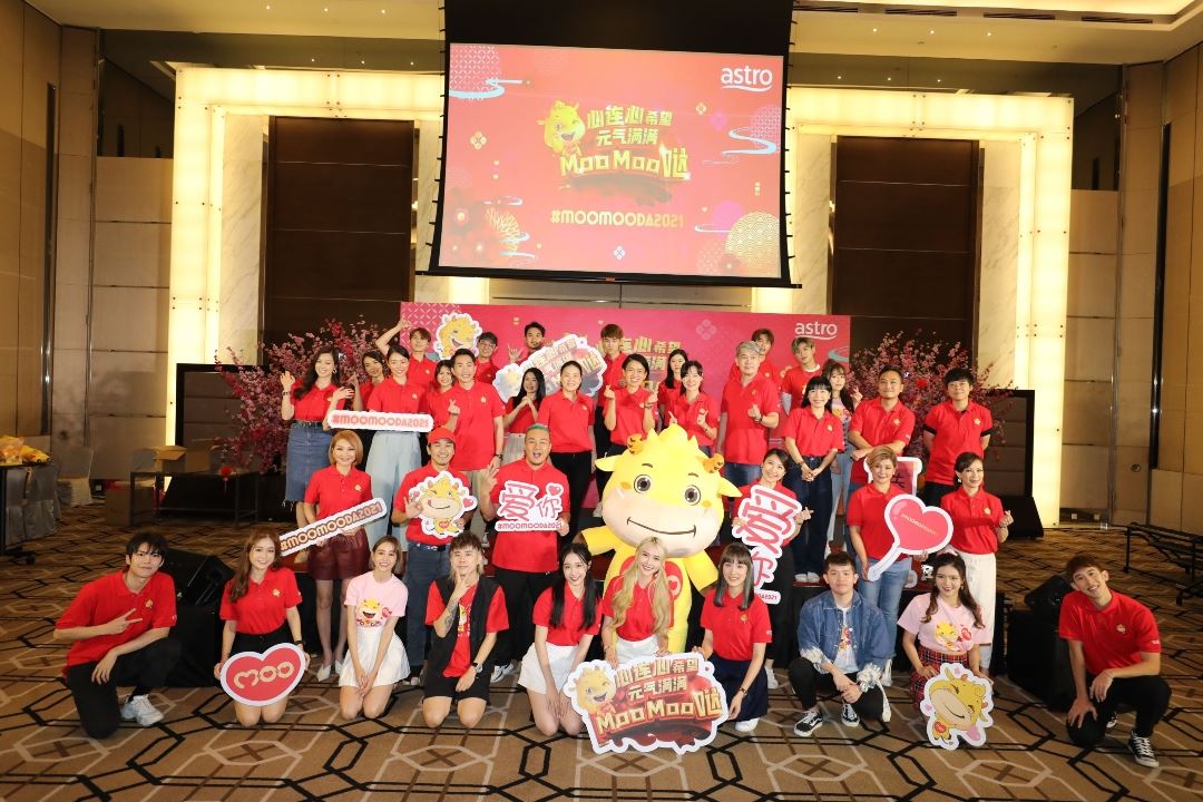 全马民众一起《心连心希望，元气满满moo moo 哒》