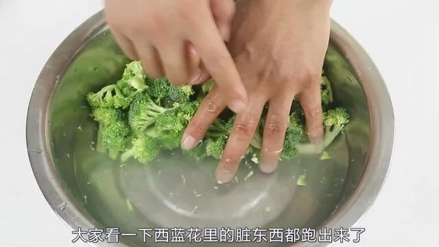花椰菜藏着很多虫和肮脏物!就连水也洗不干净哦!