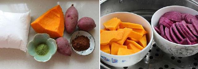 五彩汤圆这么做！和家人一起搓汤圆，吃汤圆吧