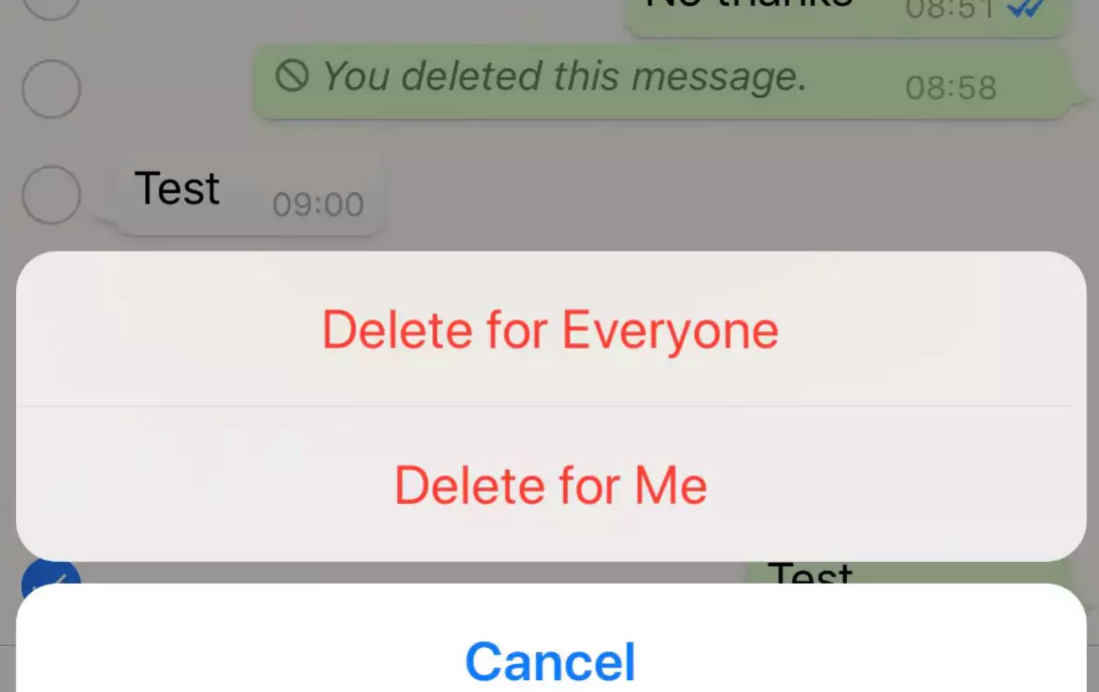 发错信息？！whatsapp正式推出“删除信息”功能