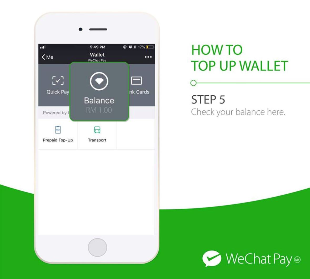 现在可用手机为微信钱包加额！只需5个简单步骤！