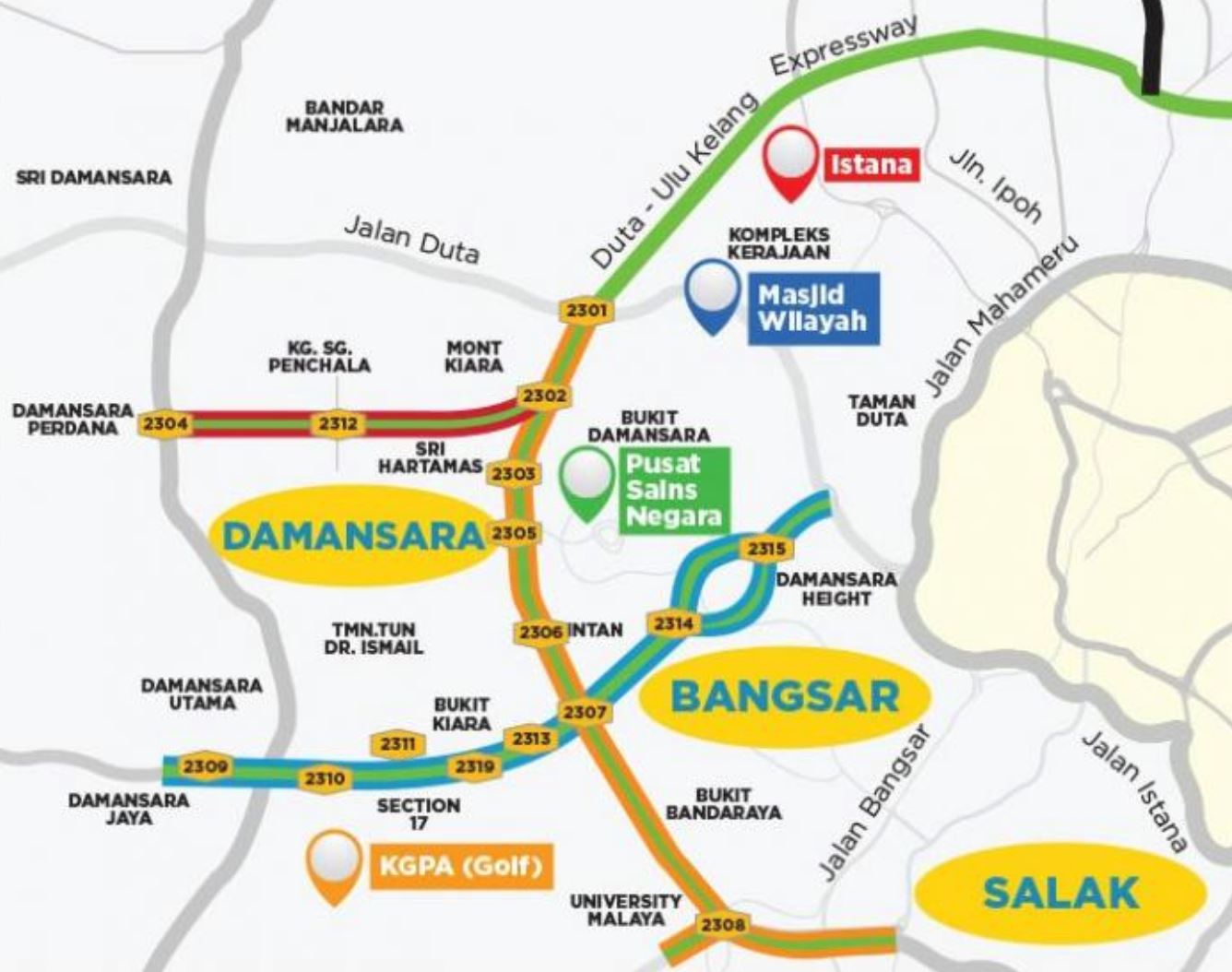 常常傻傻分不清楚!教你分辨雪隆区9大高速大道的名字!