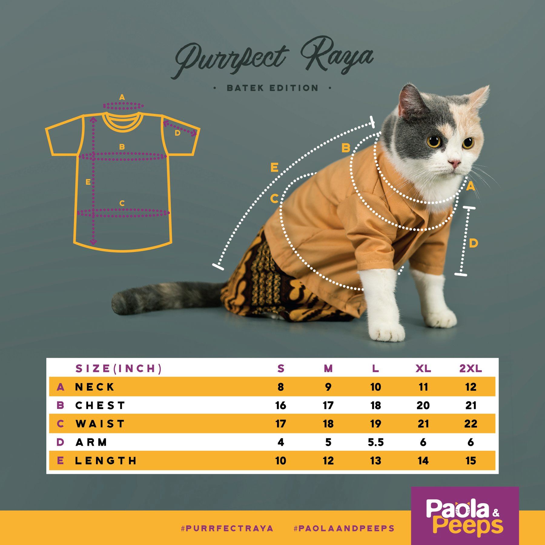 this year your anak bulus can pakai baju raya matching with the rest of the family too!