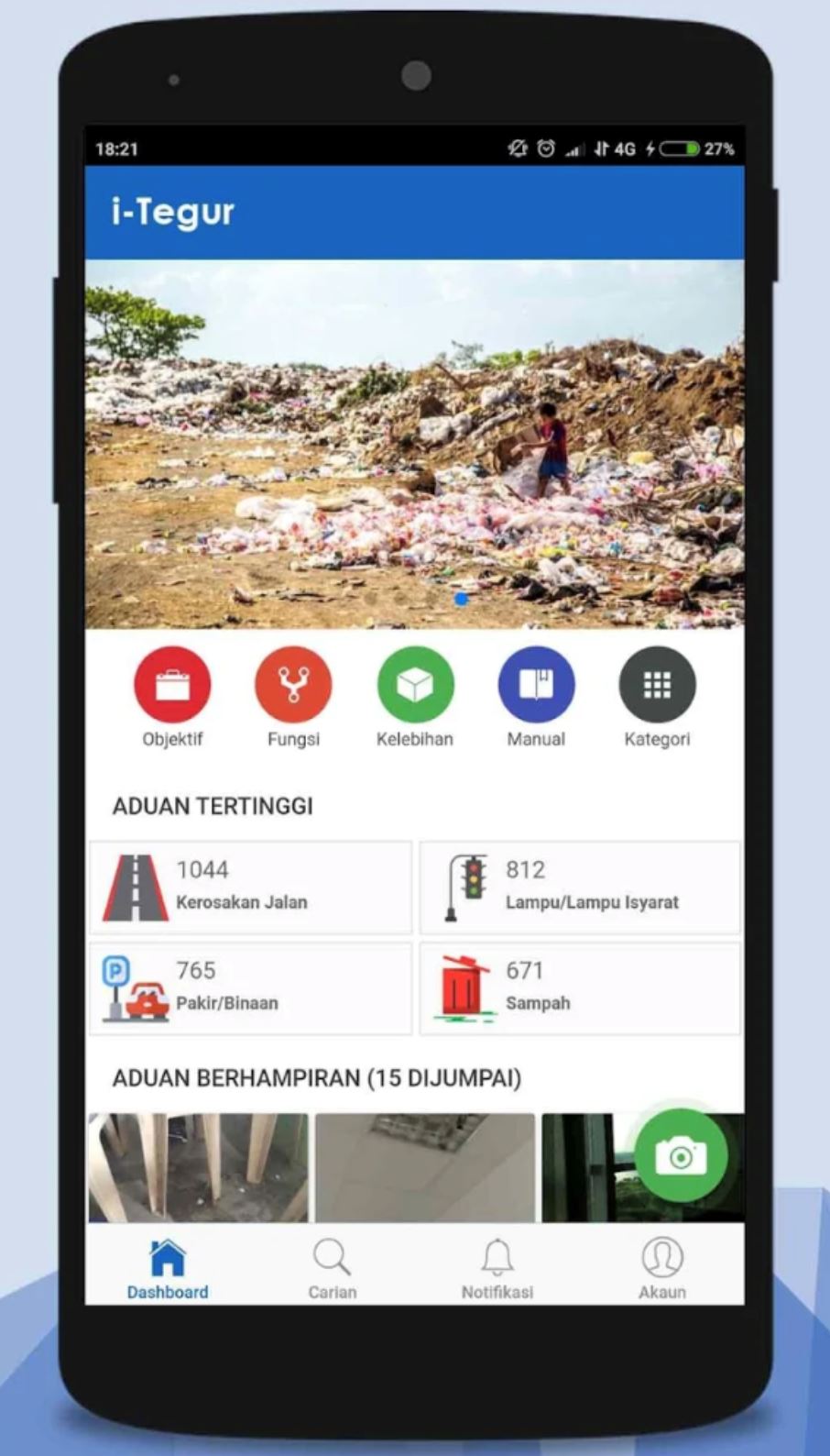 this app will help you report potholes, broken traffic lights and so much more!