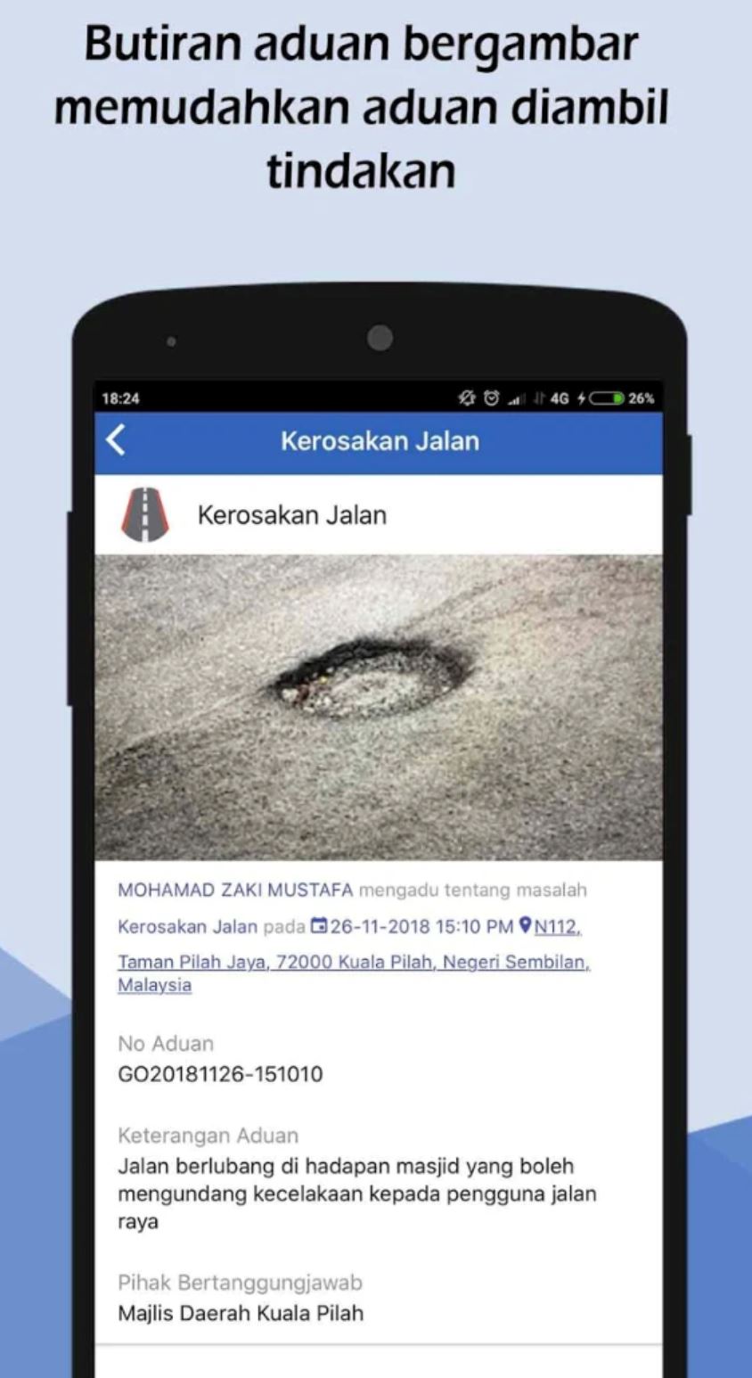 this app will help you report potholes, broken traffic lights and so much more!