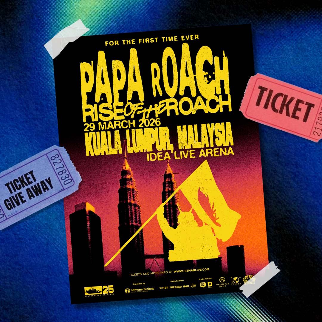 Win Tickets to Papa Roach Rise of the Roach Live in Malaysia!