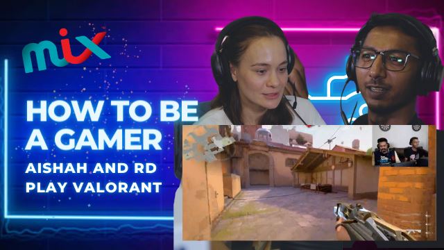 Aishah and RD play Valorant with The Mustachio AJ