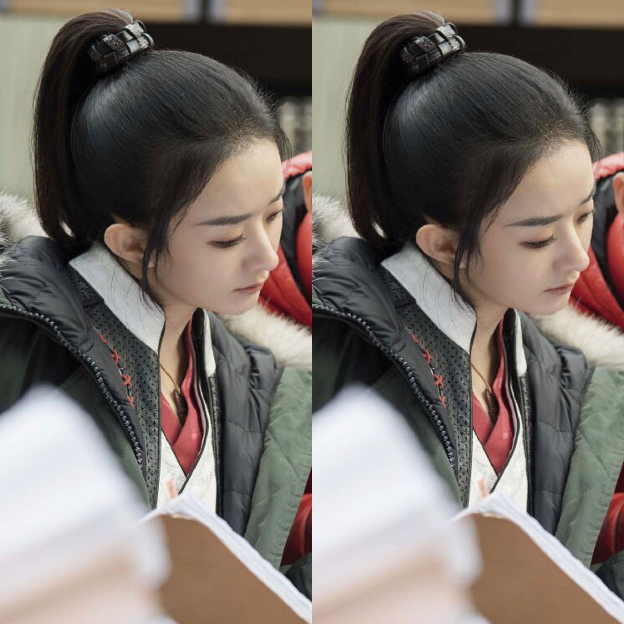 超美！赵丽颖新剧路途照曝光，一身“淡黄的长裙“好飒！