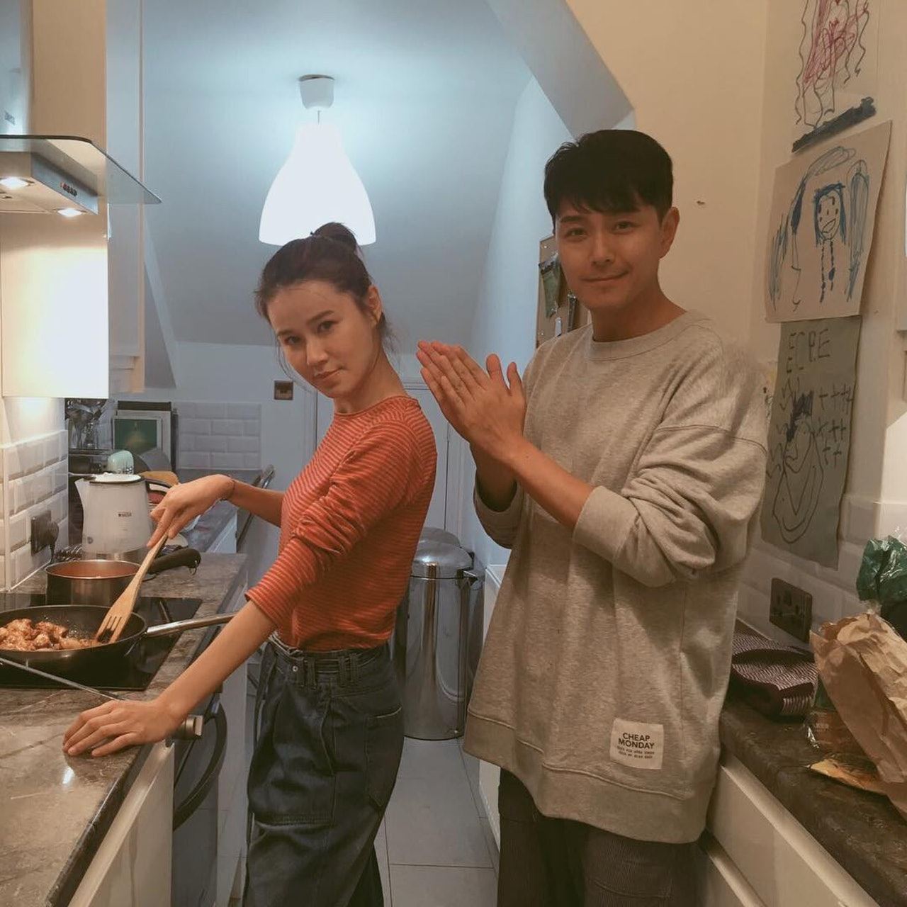 黄翠如萧正楠情人节另类放闪，这举动超贴心超温暖！