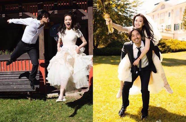 婚纱不搭球鞋就落伍！盘点7个穿球鞋拍婚纱的女星