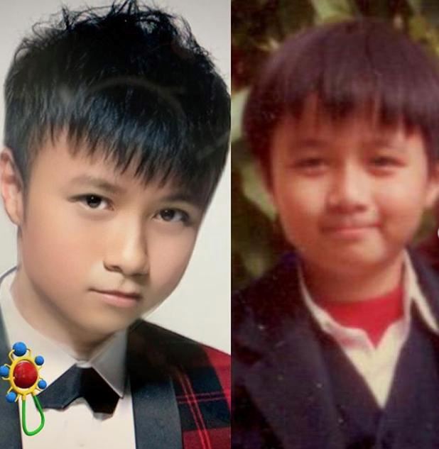 古巨基晒儿子正面照，样子超像爸爸，颜值也超高！