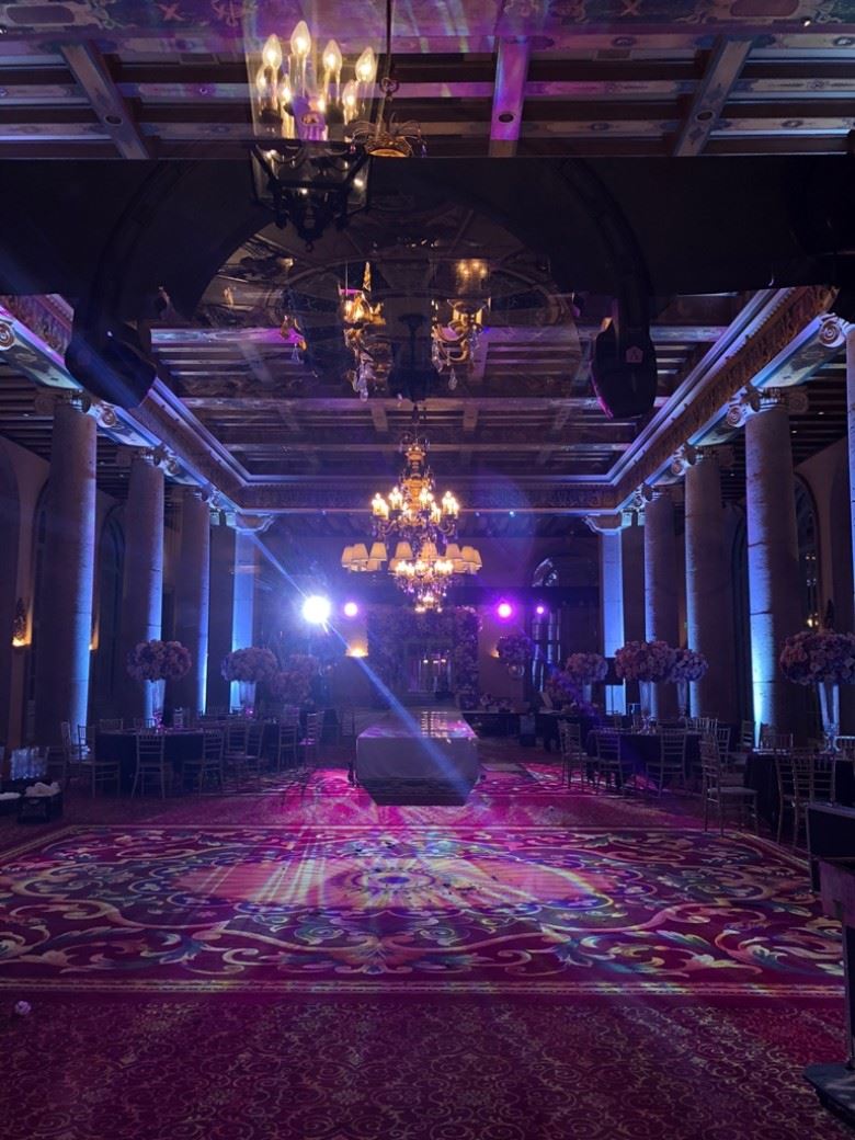 阿娇婚礼派对场地曝光！充满紫色鲜花超浪漫