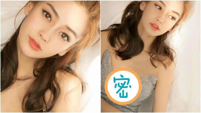 angelababy上载低胸照小露酥胸！就像真人版芭比～