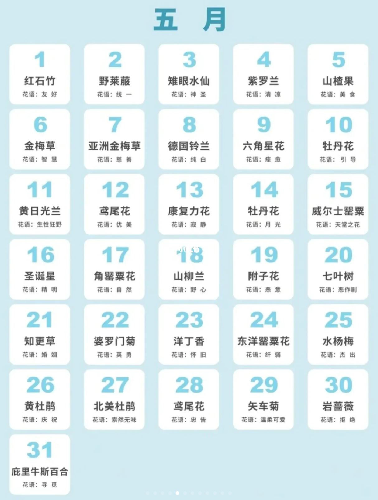 🎂原来生日也是有花语的❗️看ta哪天生日就送哪朵花吧🌸