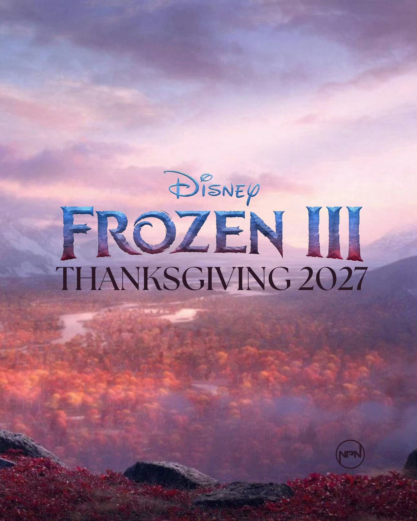 🎬《frozen 3》定档啦❗将于2027年感恩节上映❄️