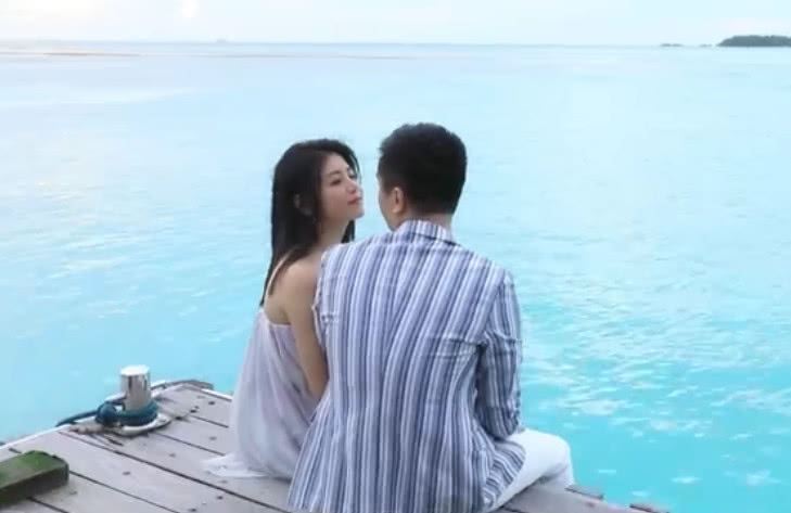 【多图】陈妍希、陈晓马尔地夫婚纱照来啦！十指紧扣甜炸