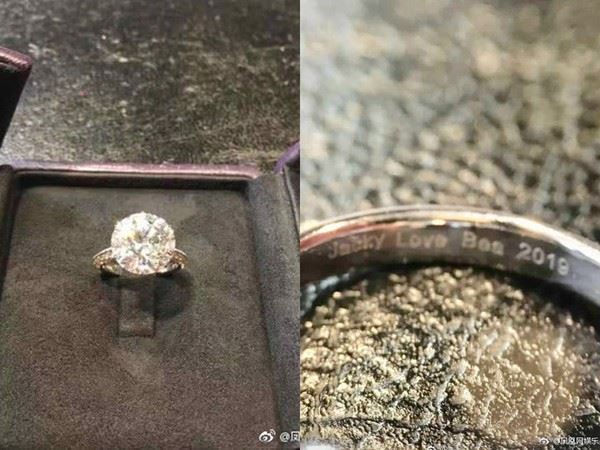 向佐求婚郭碧婷「5克拉钻戒」曝光！「戒内3英单字」