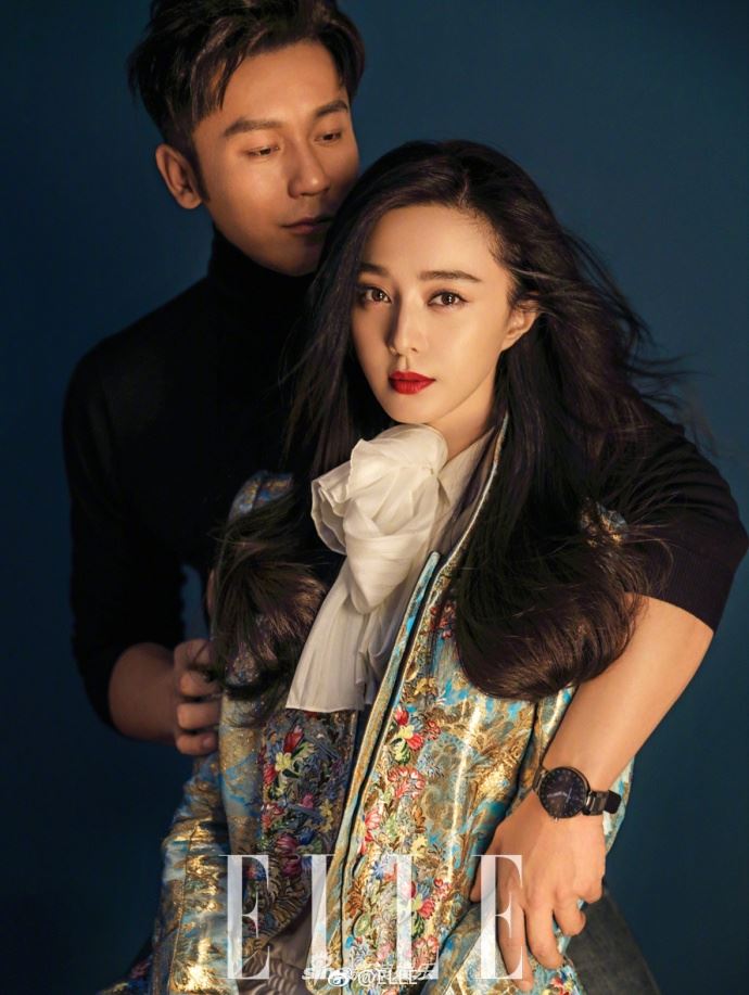 情侣照这样拍准没错！范冰冰李晨最新写真搂腰环抱超亲密