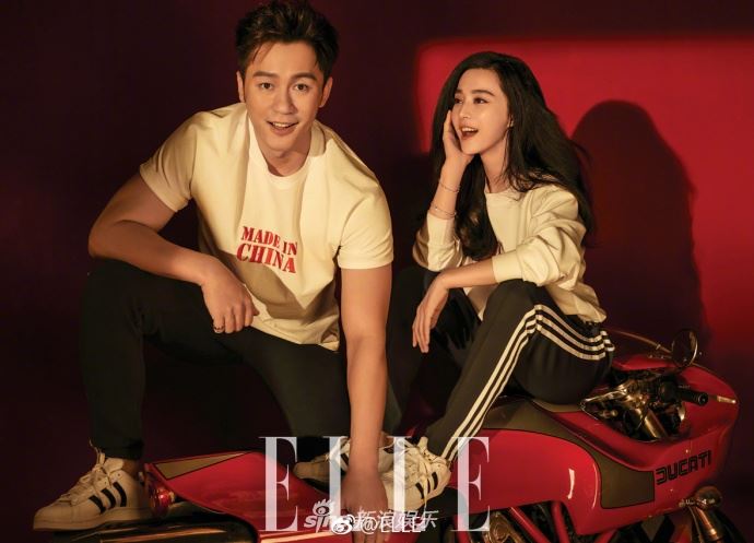 情侣照这样拍准没错！范冰冰李晨最新写真搂腰环抱超亲密