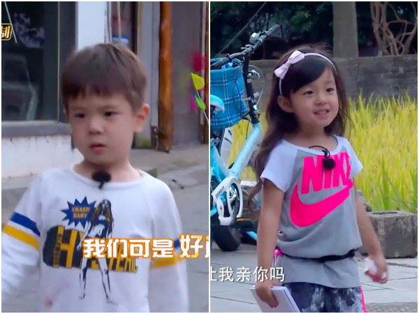 嗯哼:还想要我亲妳吗?小泡芙立刻往前冲