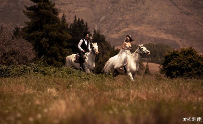 【多图】韩庚、卢靖姗婚纱写真曝光！甜蜜爆表