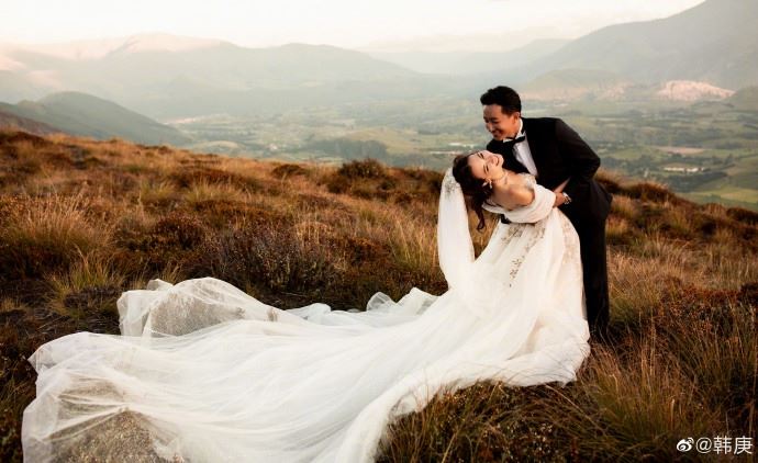 【多图】韩庚、卢靖姗婚纱写真曝光！甜蜜爆表