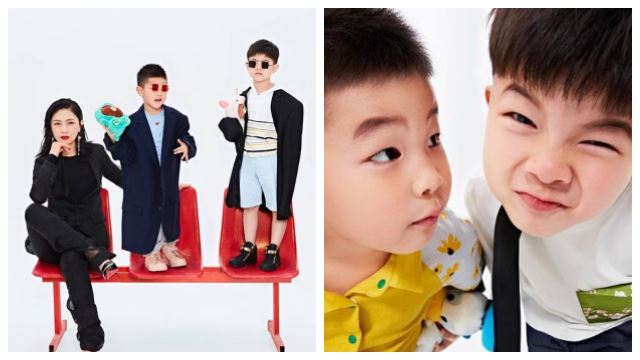 【多图】胡可|安吉|小鱼儿拍母子写真！摄影师大赞两兄弟范儿十足