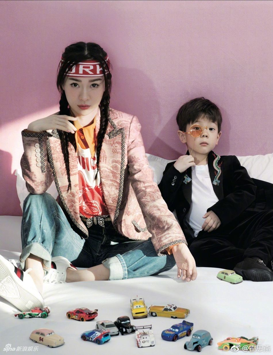 ［多图］霍思燕携儿子拍亲子写真！4岁嗯哼猛放电犹如名模