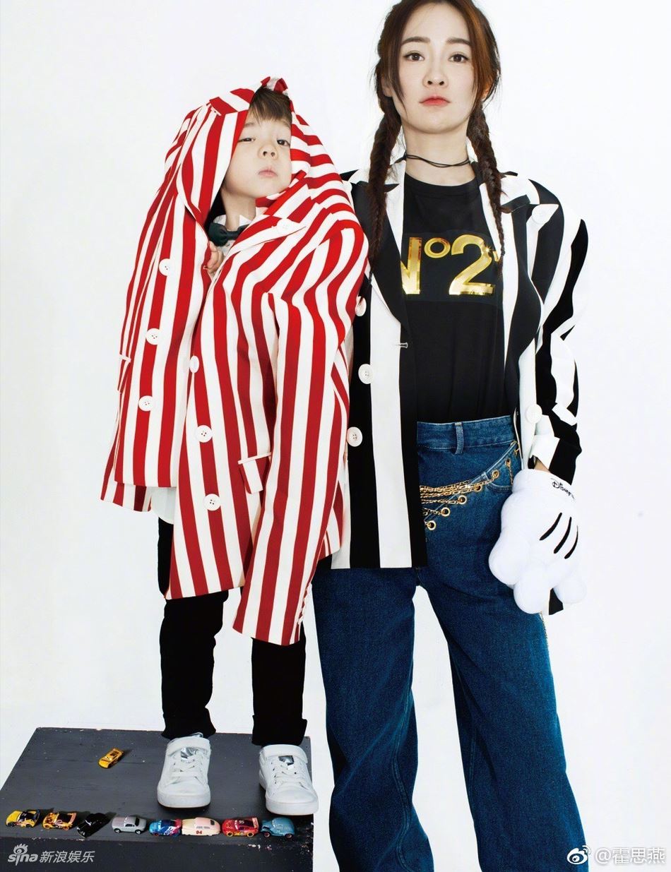 ［多图］霍思燕携儿子拍亲子写真！4岁嗯哼猛放电犹如名模