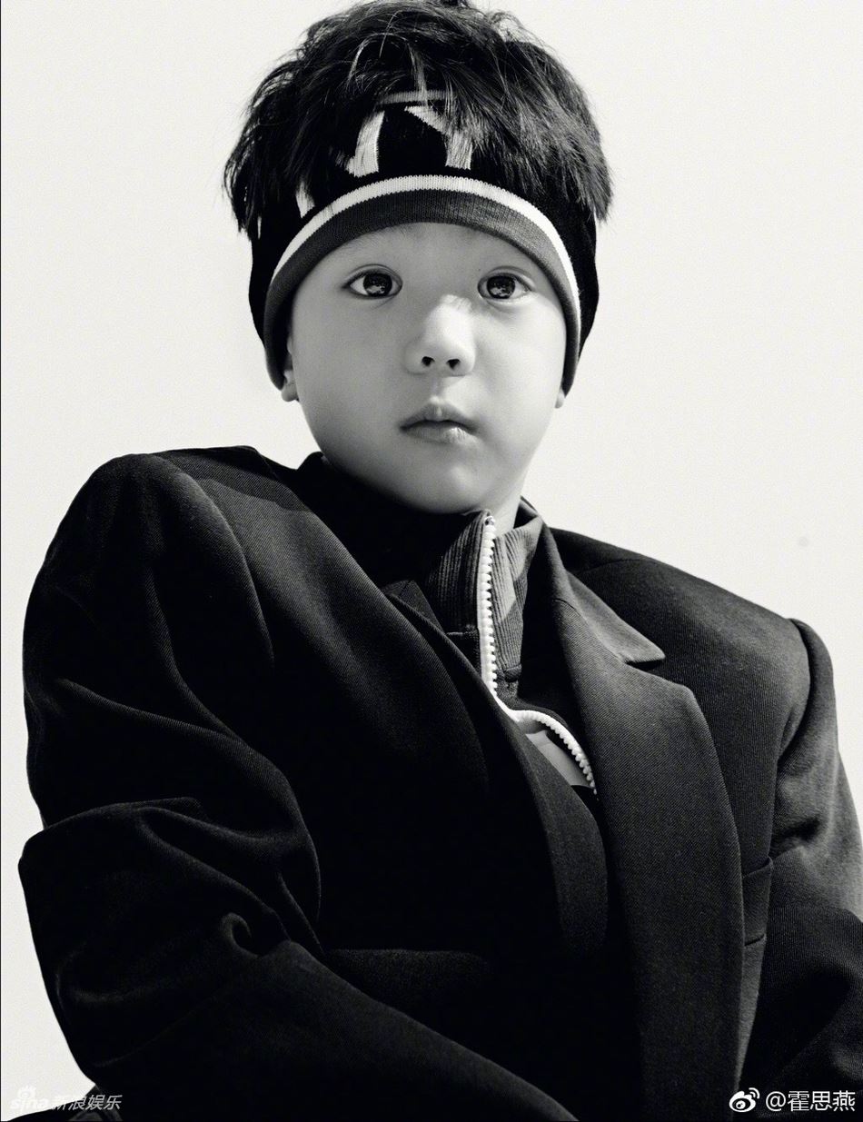 ［多图］霍思燕携儿子拍亲子写真！4岁嗯哼猛放电犹如名模