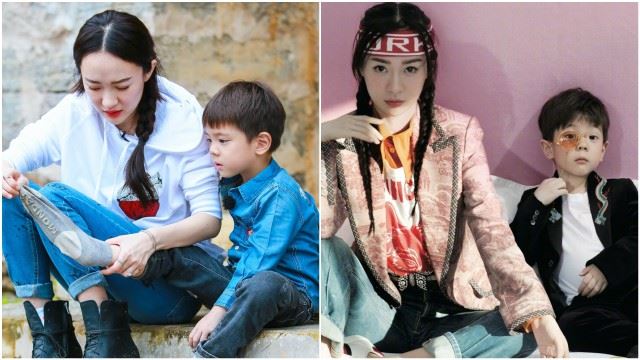 ［多图］霍思燕携儿子拍亲子写真！4岁嗯哼猛放电犹如名模