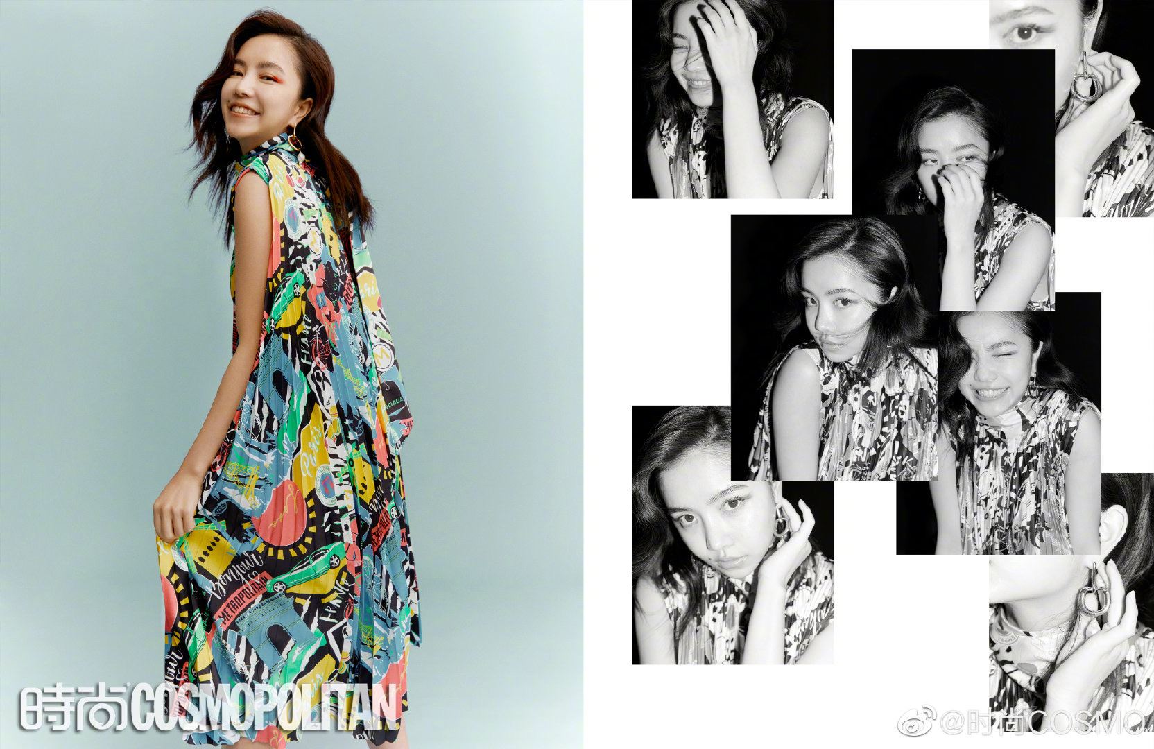 《青春有你2》前九训练生杂志大片曝光！ 虞书欣露肩刘雨昕展侧颜